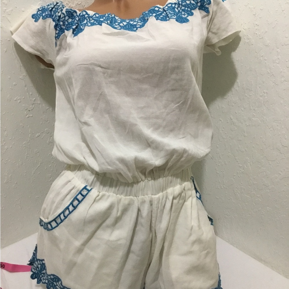 SLOANE ROUGE ROMPER WOMEN MEDIUM PRE OWNED